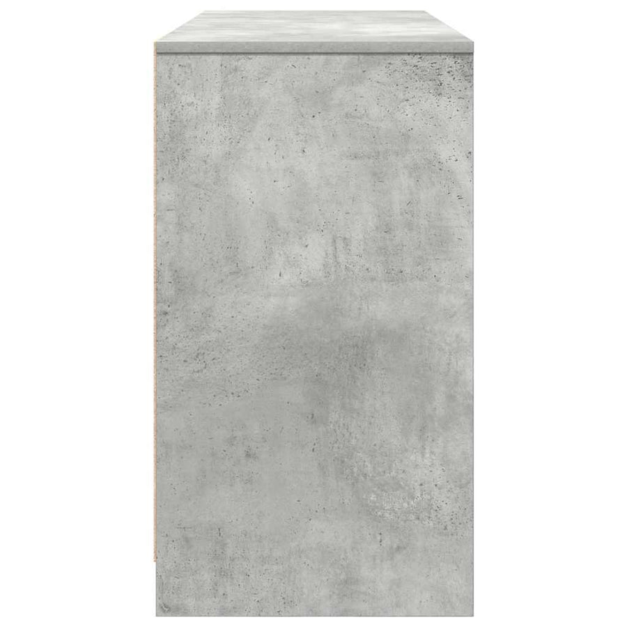 Bureau 120x42x76 cm spaanplaat betongrijs