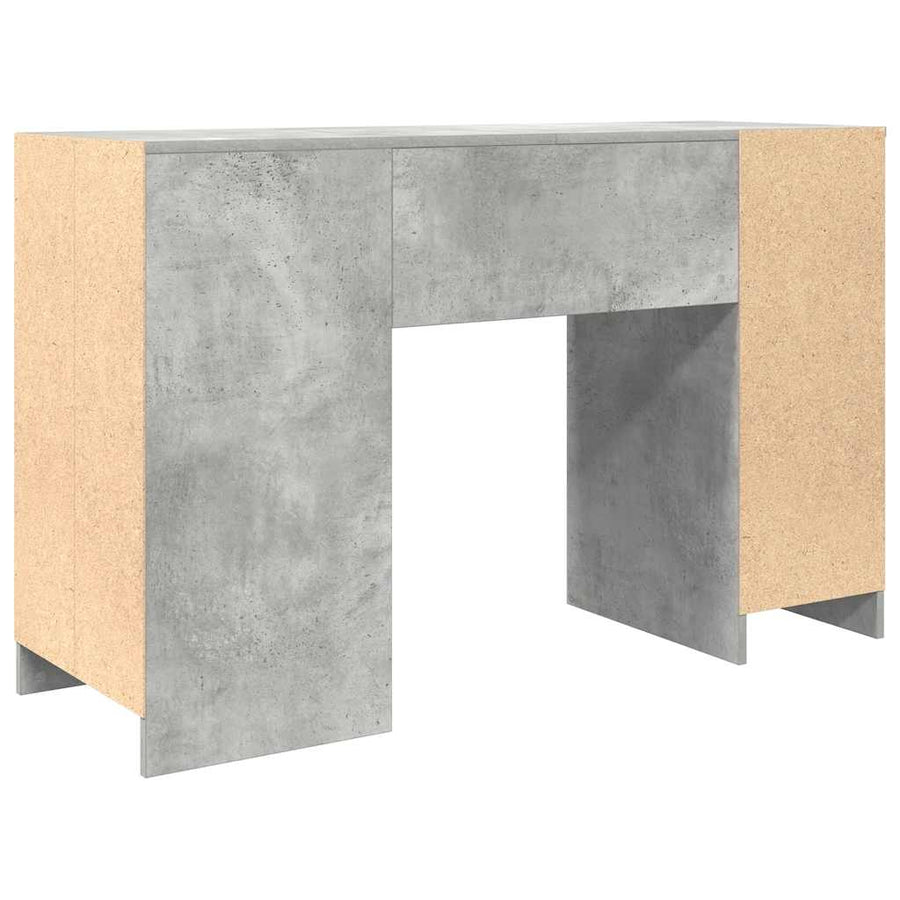 Bureau 120x42x76 cm spaanplaat betongrijs