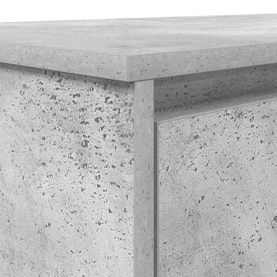 Bureau 120x42x76 cm spaanplaat betongrijs