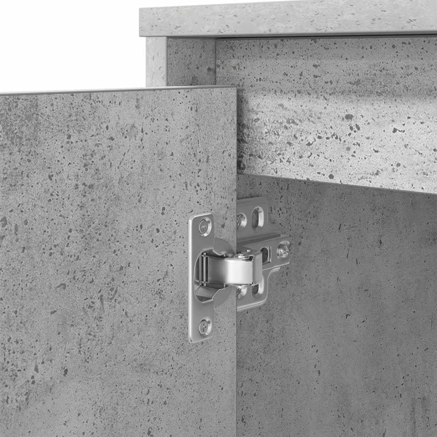 Bureau 120x42x76 cm spaanplaat betongrijs
