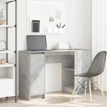Bureau 120x42x76 cm spaanplaat betongrijs
