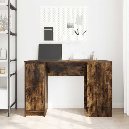 Bureau 120x42x76 cm spaanplaat gerookt eikenkleurig