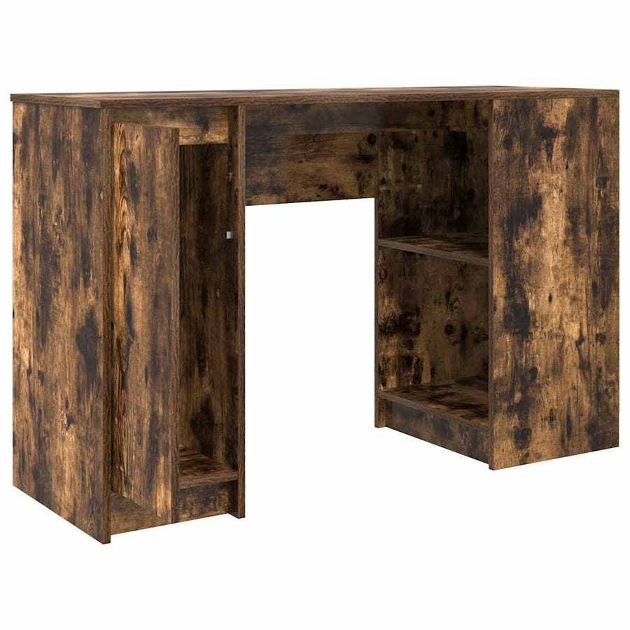 Bureau 120x42x76 cm spaanplaat gerookt eikenkleurig