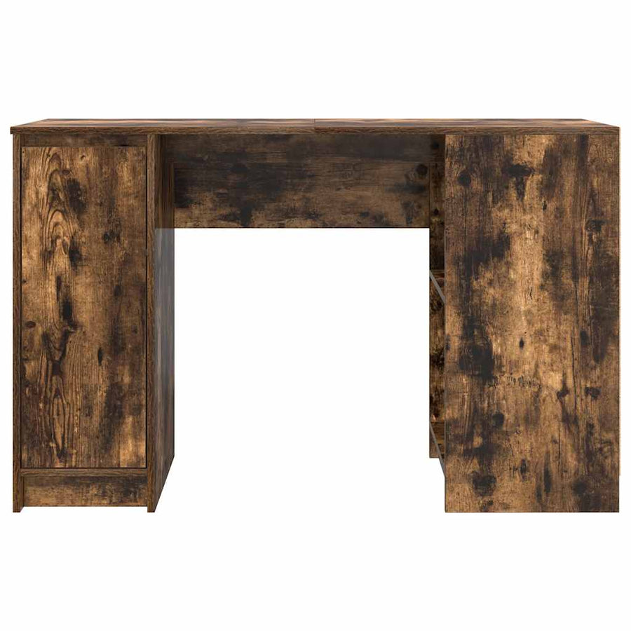 Bureau 120x42x76 cm spaanplaat gerookt eikenkleurig