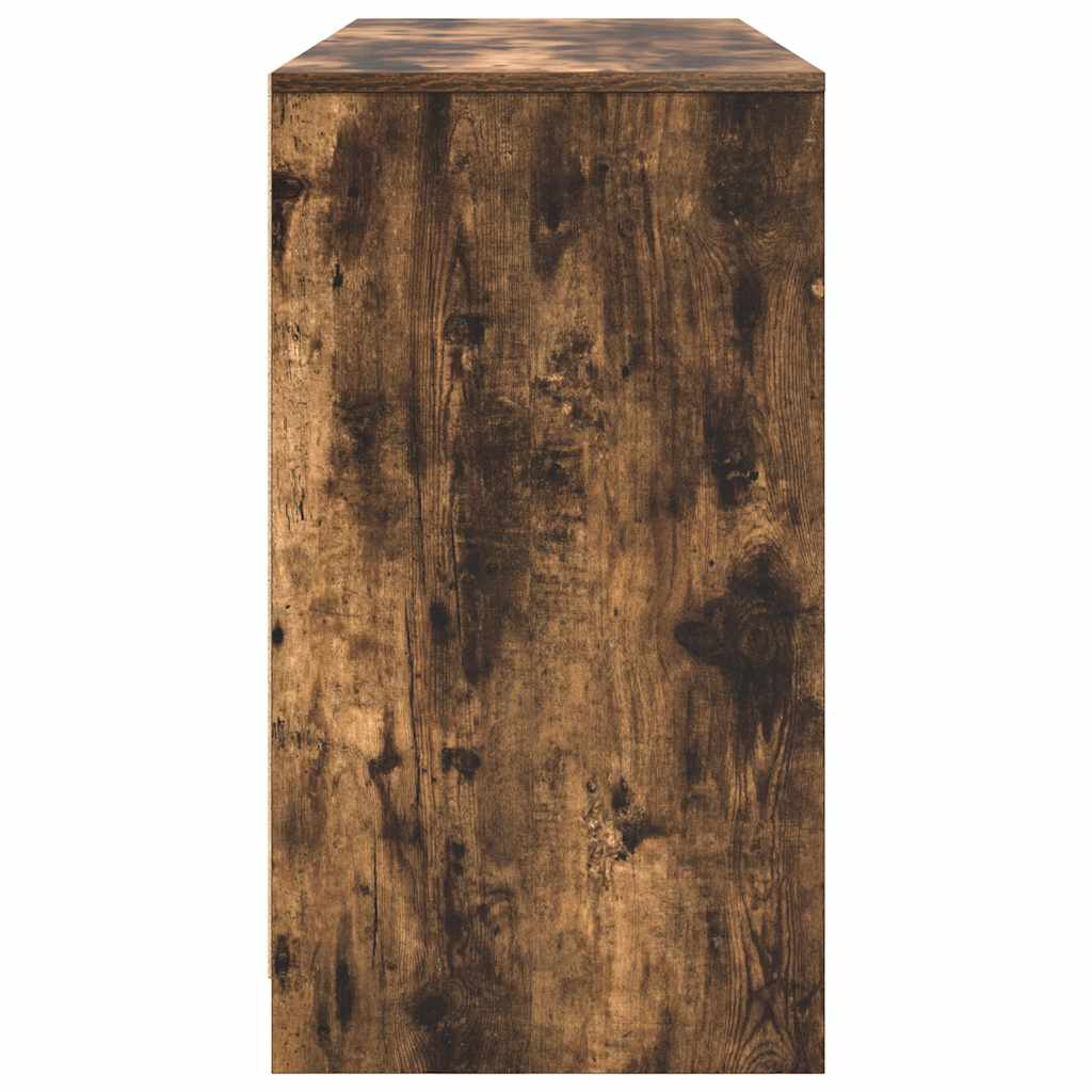 Bureau 120x42x76 cm spaanplaat gerookt eikenkleurig