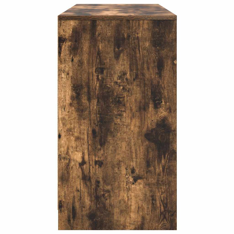 Bureau 120x42x76 cm spaanplaat gerookt eikenkleurig