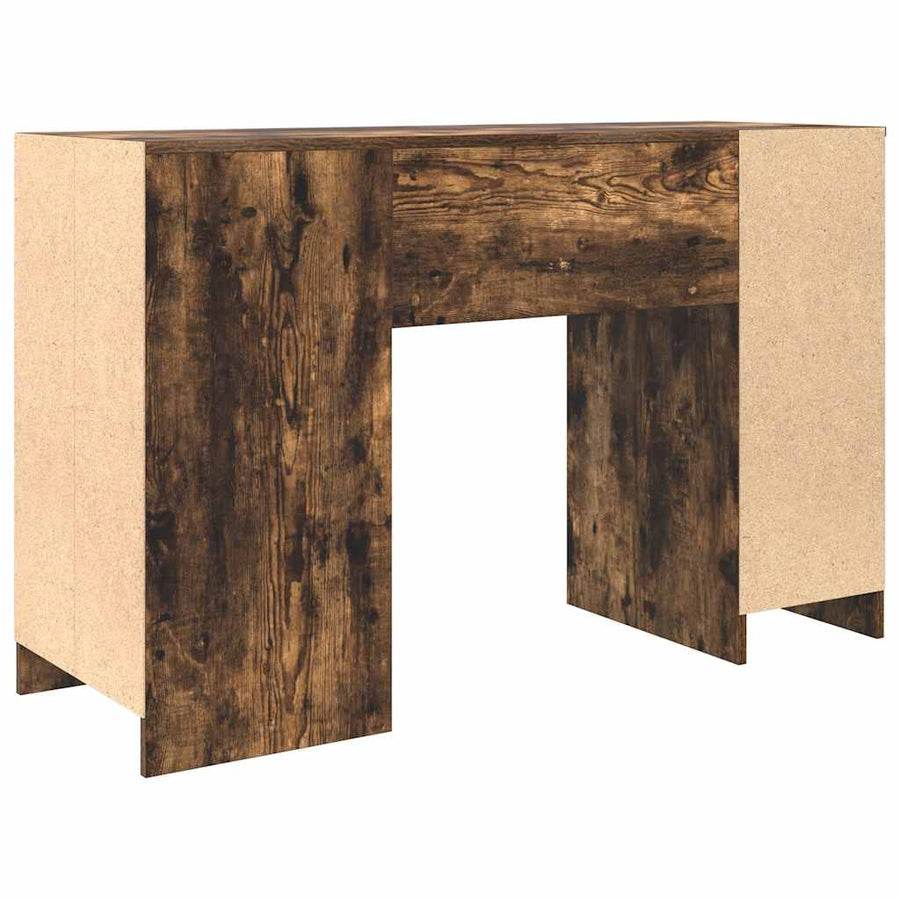 Bureau 120x42x76 cm spaanplaat gerookt eikenkleurig