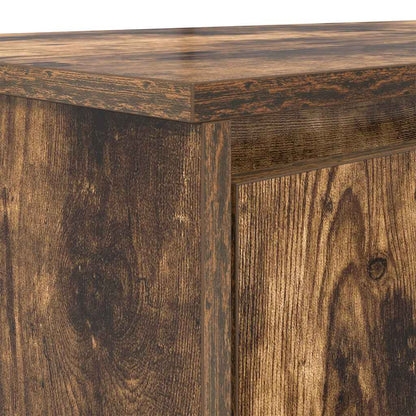 Bureau 120x42x76 cm spaanplaat gerookt eikenkleurig