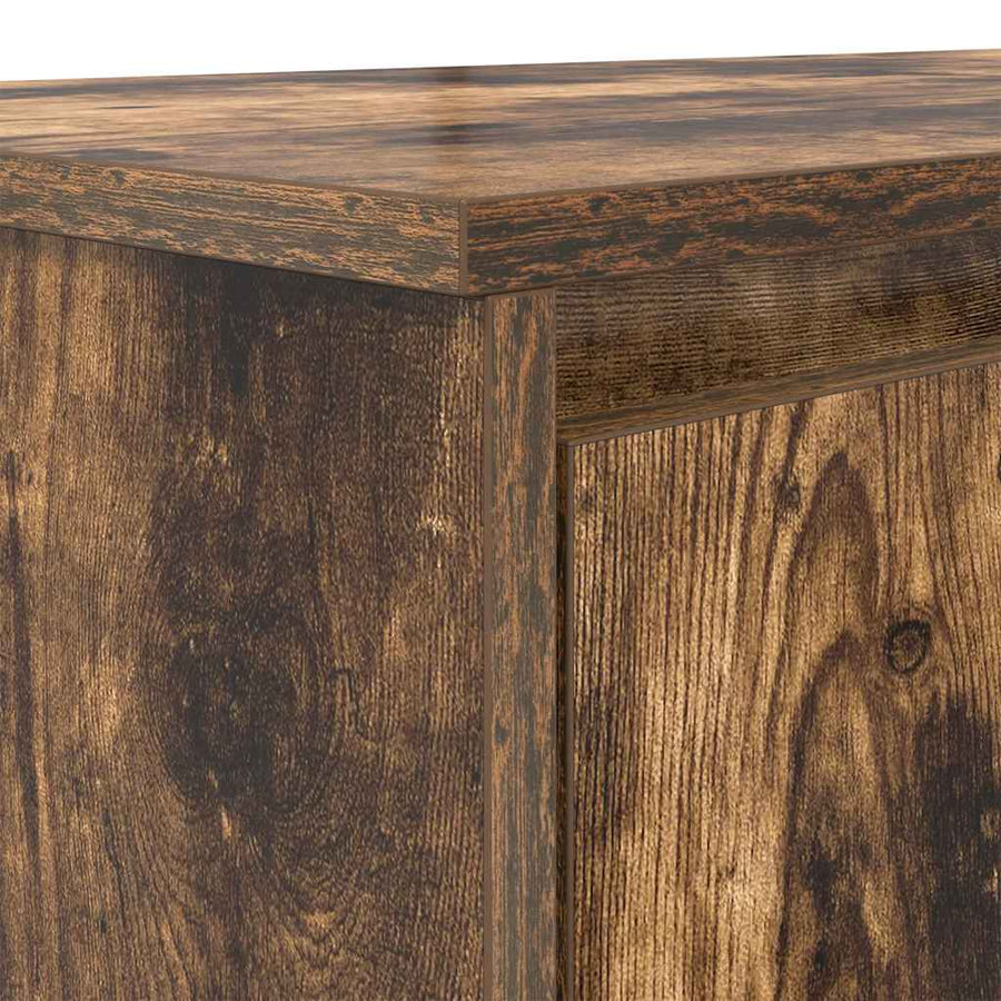 Bureau 120x42x76 cm spaanplaat gerookt eikenkleurig