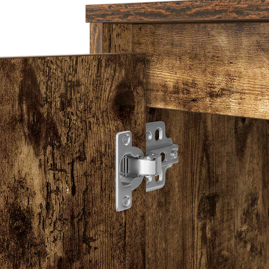 Bureau 120x42x76 cm spaanplaat gerookt eikenkleurig