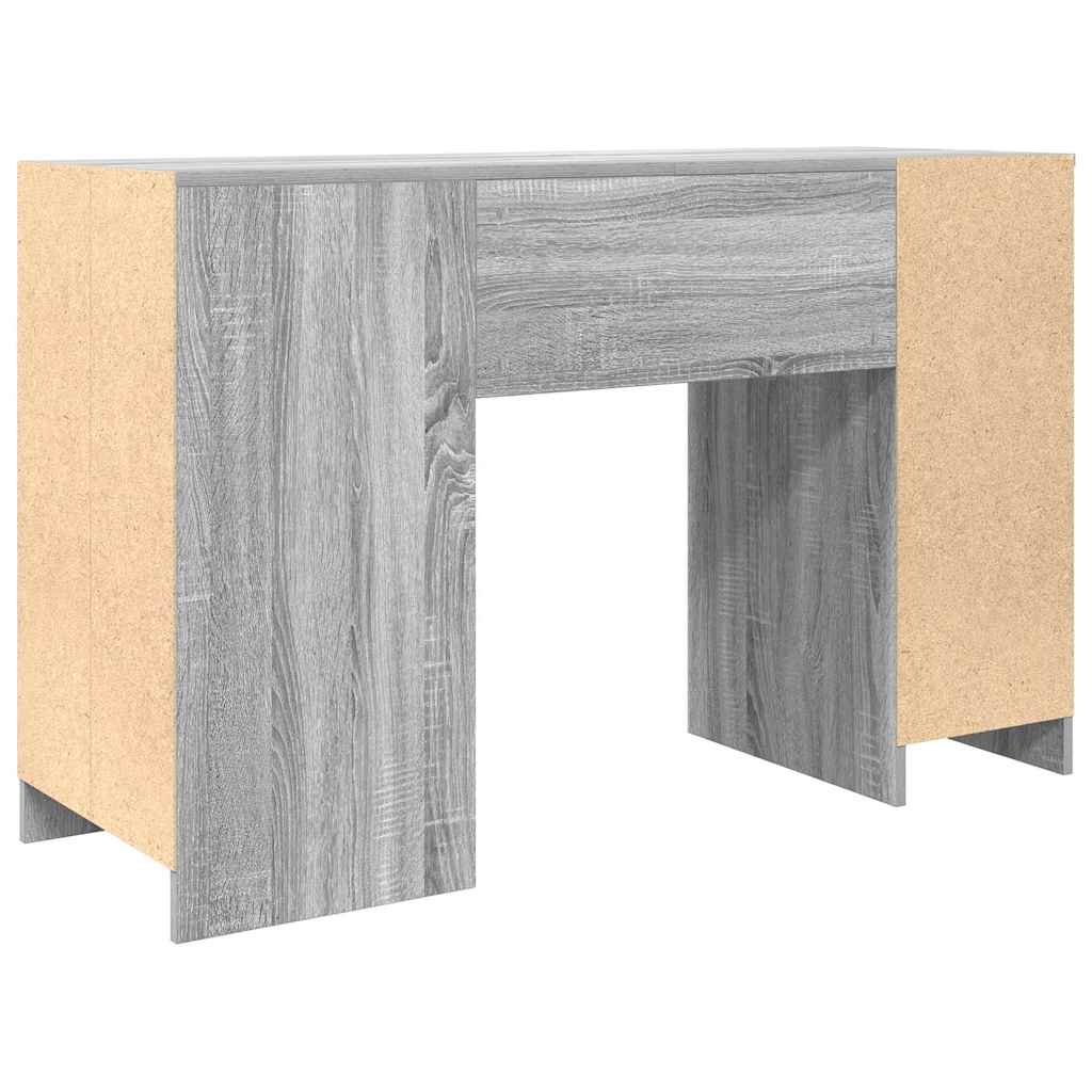 Bureau 120x42x76 cm spaanplaat grijs sonoma