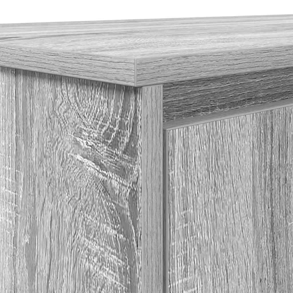 Bureau 120x42x76 cm spaanplaat grijs sonoma