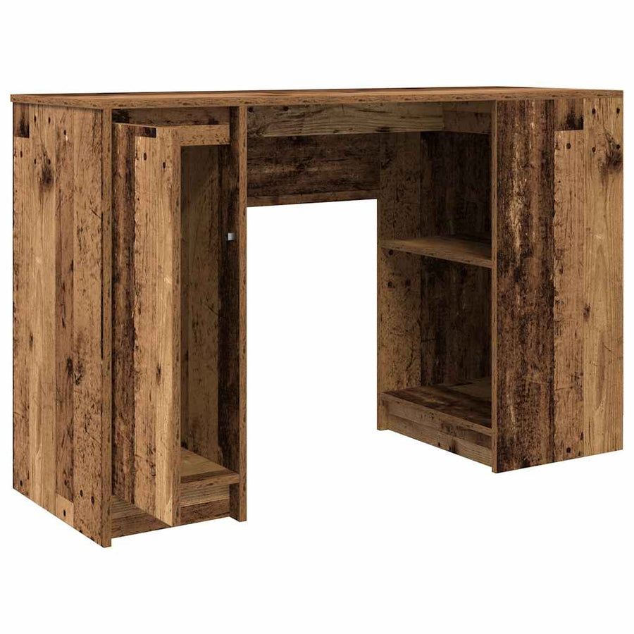 Bureau 120x42x76 cm spaanplaat oud hout