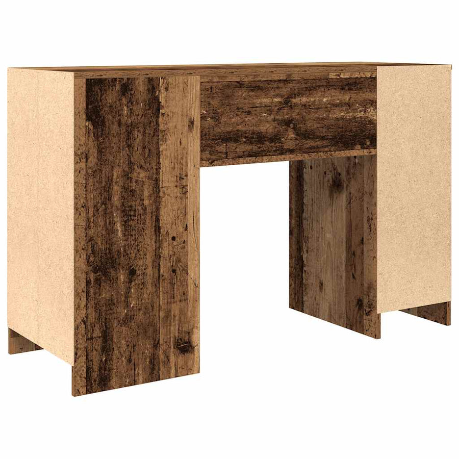Bureau 120x42x76 cm spaanplaat oud hout