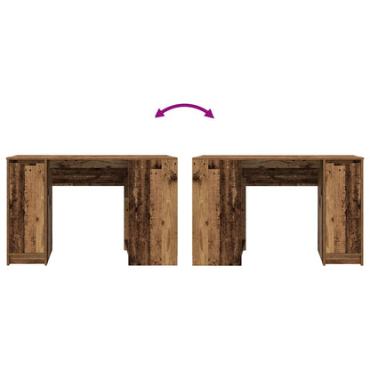 Bureau 120x42x76 cm spaanplaat oud hout
