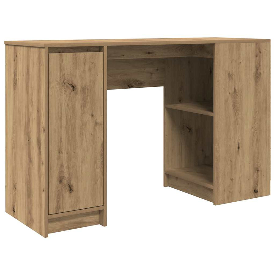 Bureau 120x42x76 cm spaanplaat ambachtelijk eikenkleurig