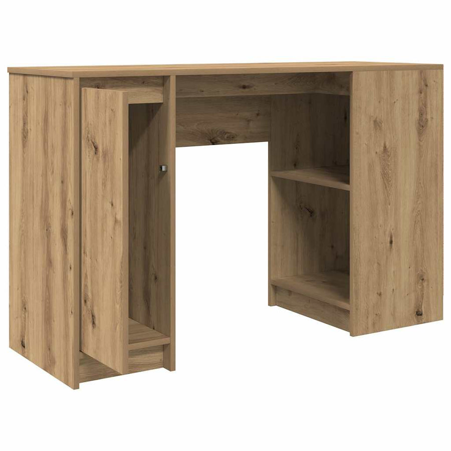 Bureau 120x42x76 cm spaanplaat ambachtelijk eikenkleurig