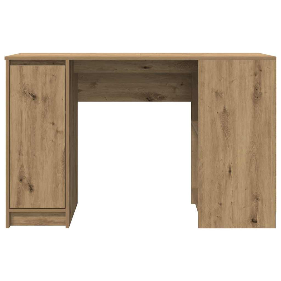 Bureau 120x42x76 cm spaanplaat ambachtelijk eikenkleurig