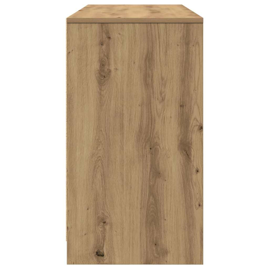 Bureau 120x42x76 cm spaanplaat ambachtelijk eikenkleurig