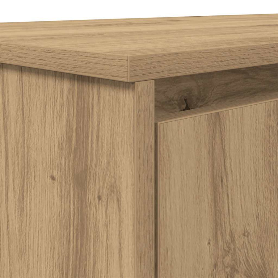 Bureau 120x42x76 cm spaanplaat ambachtelijk eikenkleurig