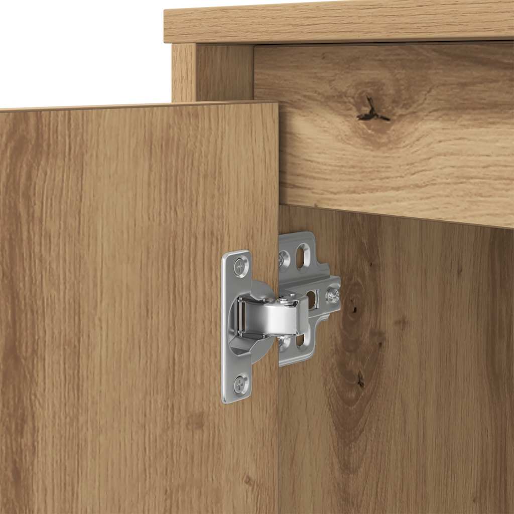 Bureau 120x42x76 cm spaanplaat ambachtelijk eikenkleurig