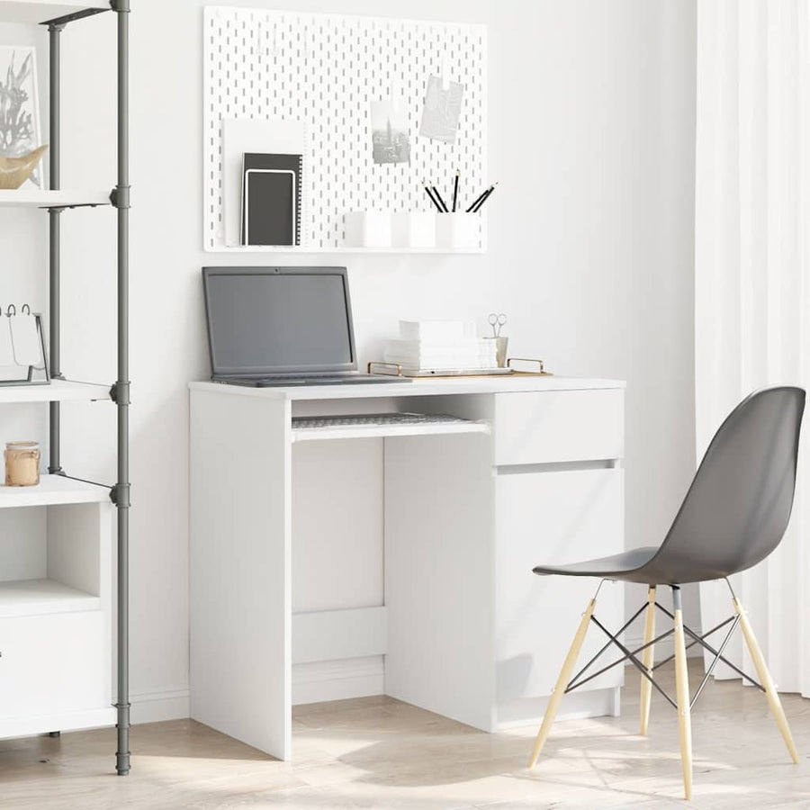 Bureau 86x49x76 cm spaanplaat wit