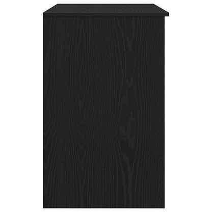 Bureau 86x49x76 cm spaanplaat zwart eikenkleurig