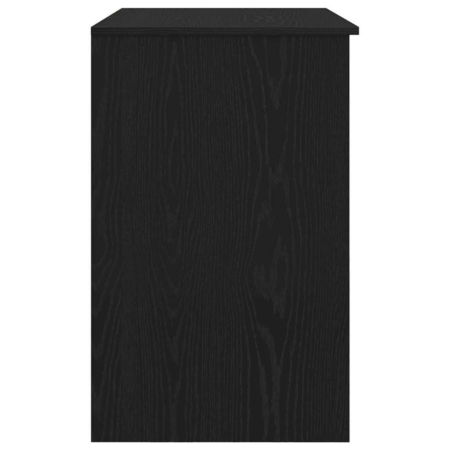 Bureau 86x49x76 cm spaanplaat zwart eikenkleurig