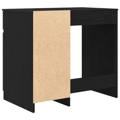 Bureau 86x49x76 cm spaanplaat zwart eikenkleurig