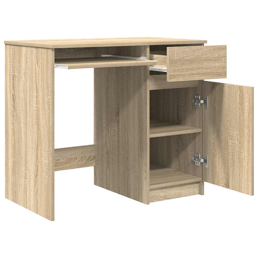 Bureau 86x49x76 cm spaanplaat sonoma eikenkleurig
