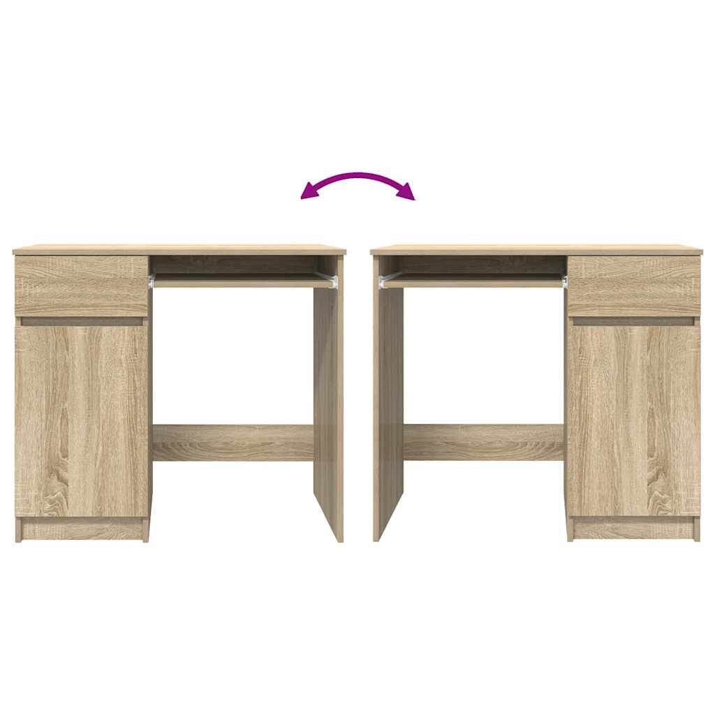 Bureau 86x49x76 cm spaanplaat sonoma eikenkleurig