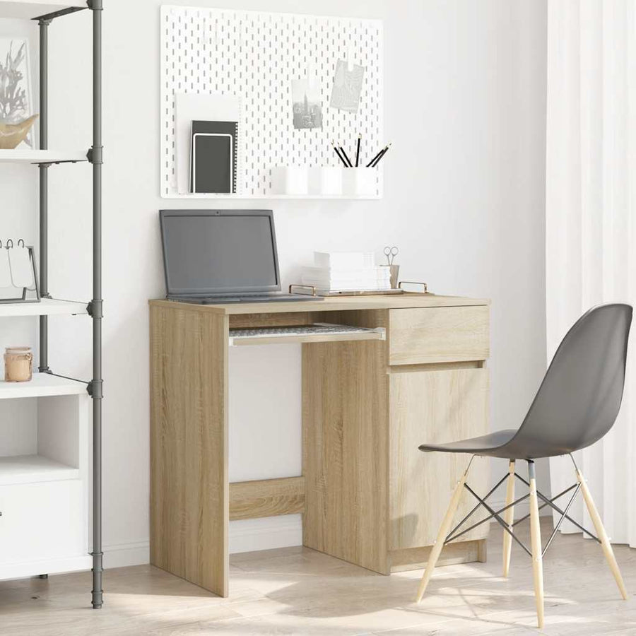 Bureau 86x49x76 cm spaanplaat sonoma eikenkleurig