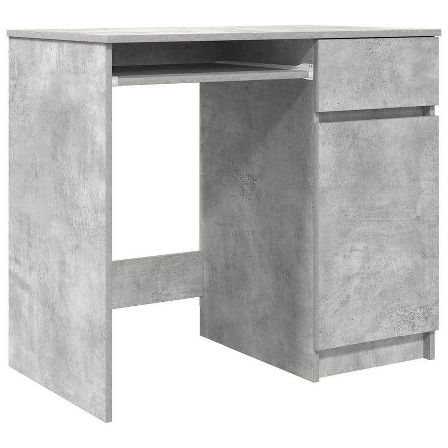 Bureau 86x49x76 cm spaanplaat betongrijs