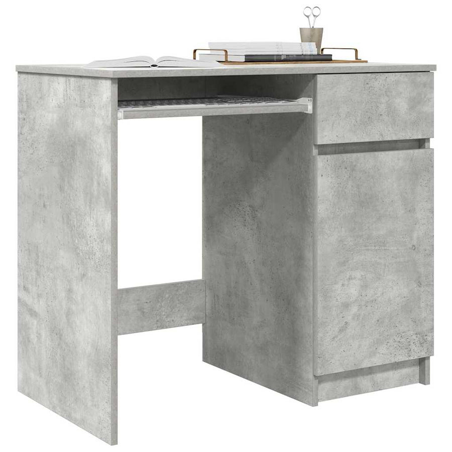 Bureau 86x49x76 cm spaanplaat betongrijs