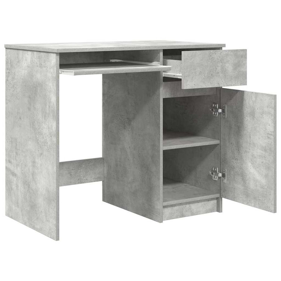 Bureau 86x49x76 cm spaanplaat betongrijs
