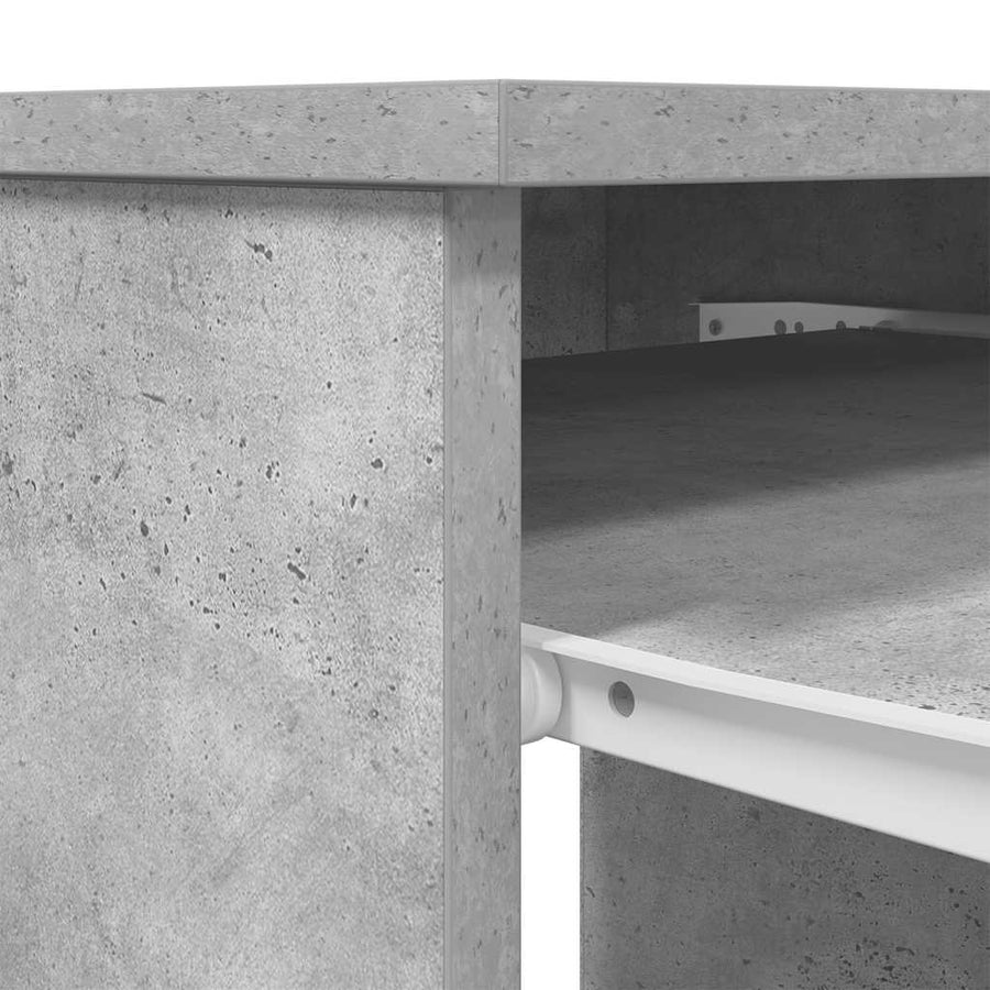Bureau 86x49x76 cm spaanplaat betongrijs