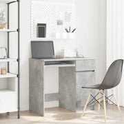 Bureau 86x49x76 cm spaanplaat betongrijs