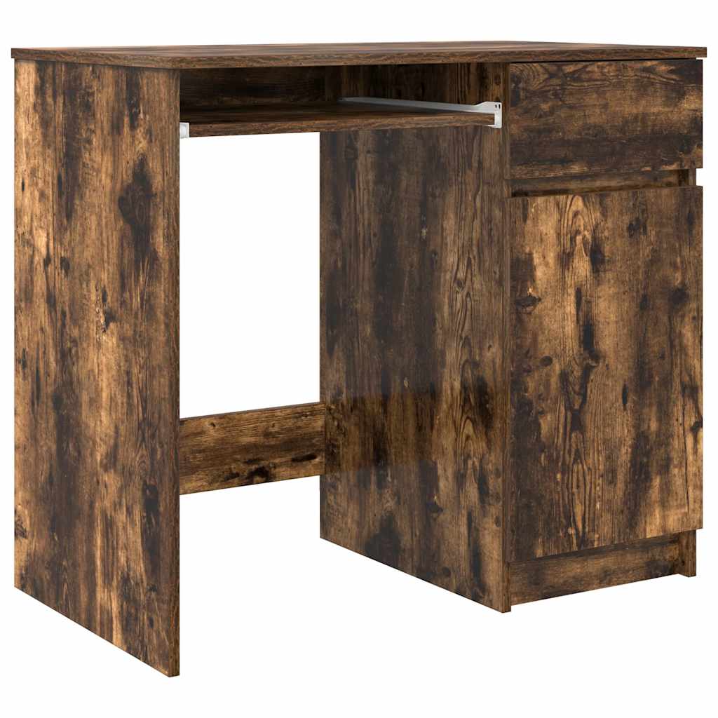 Bureau 86x49x76 cm spaanplaat gerookt eikenkleurig