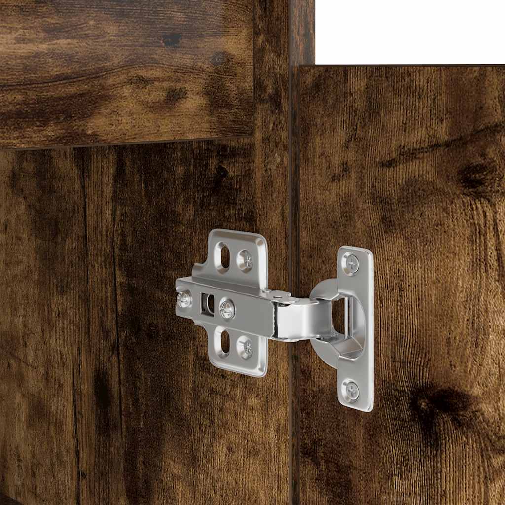 Bureau 86x49x76 cm spaanplaat gerookt eikenkleurig