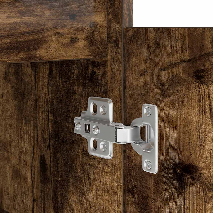 Bureau 86x49x76 cm spaanplaat gerookt eikenkleurig