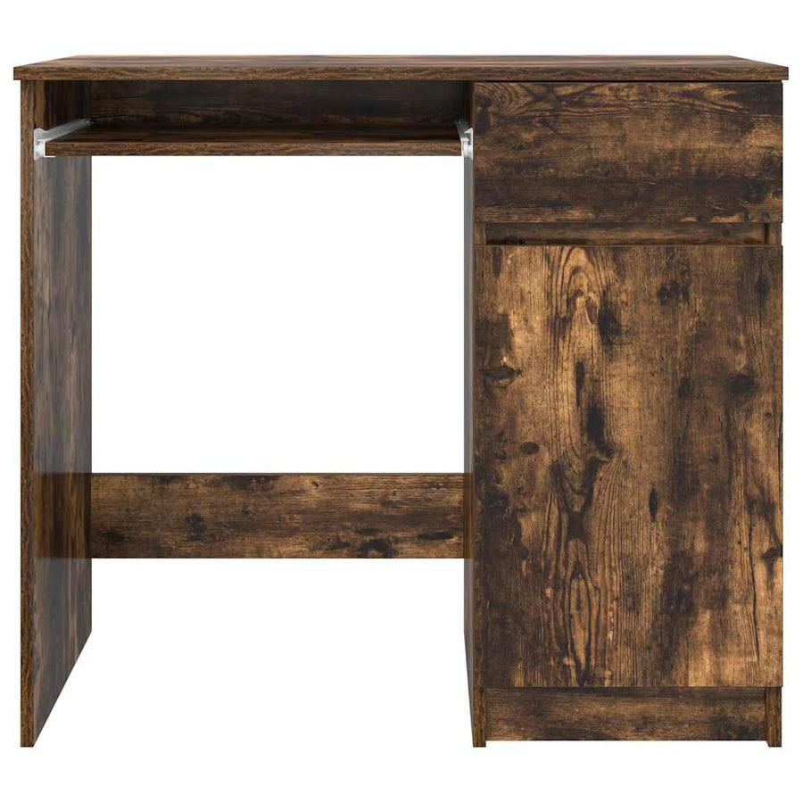Bureau 86x49x76 cm spaanplaat gerookt eikenkleurig