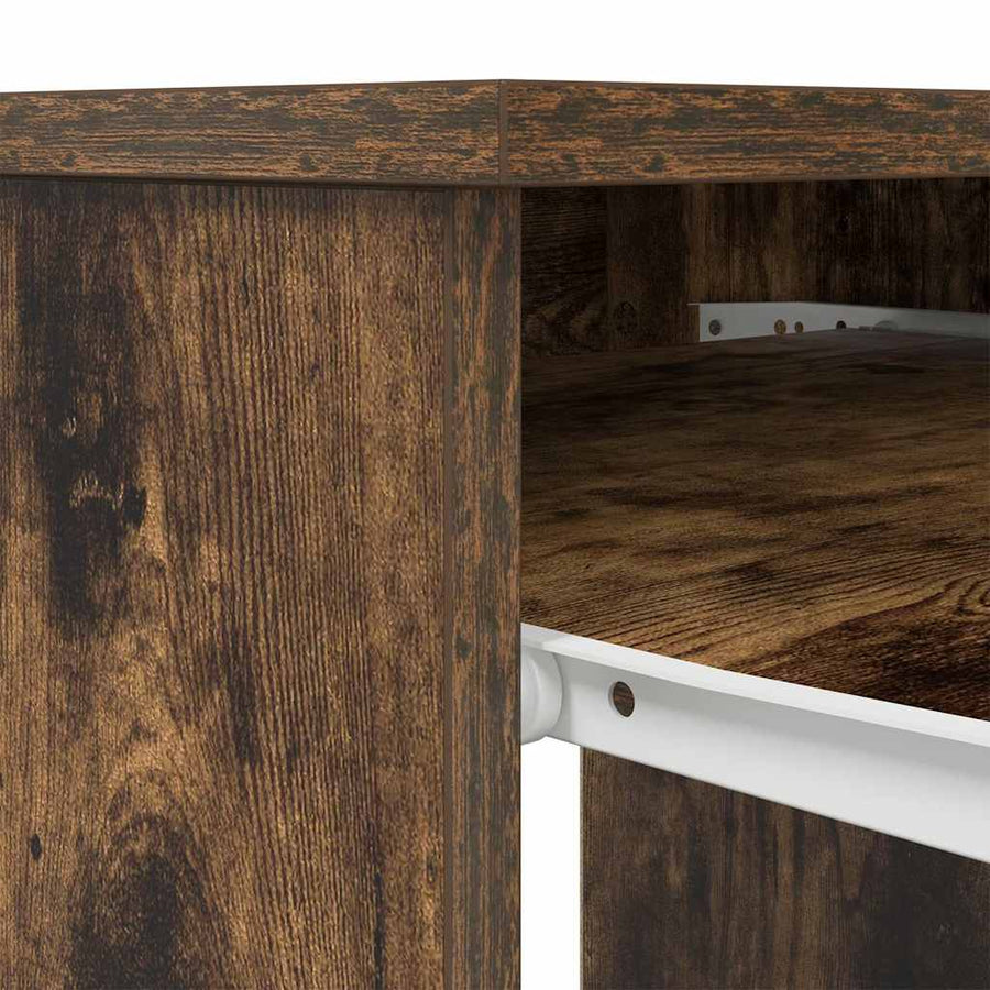 Bureau 86x49x76 cm spaanplaat gerookt eikenkleurig