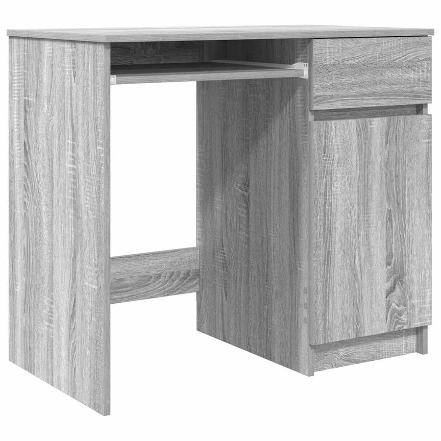 Bureau 86x49x76 cm spaanplaat grijs sonoma
