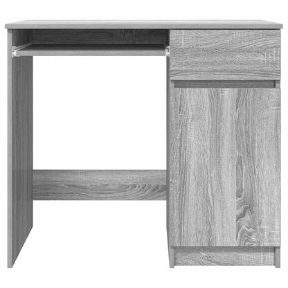 Bureau 86x49x76 cm spaanplaat grijs sonoma