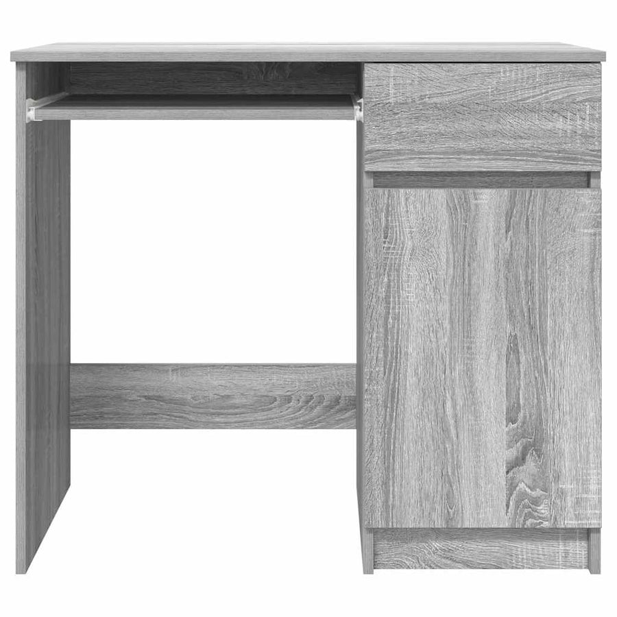 Bureau 86x49x76 cm spaanplaat grijs sonoma