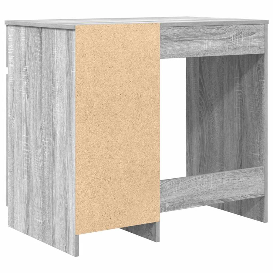 Bureau 86x49x76 cm spaanplaat grijs sonoma