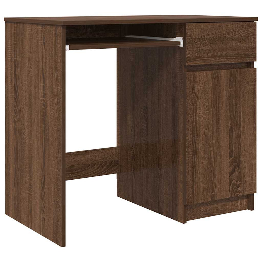 Bureau 86x49x76 cm spaanplaat bruin eikenkleurig