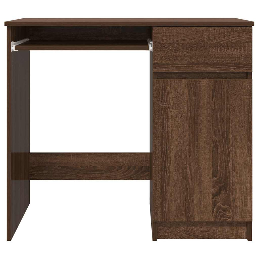 Bureau 86x49x76 cm spaanplaat bruin eikenkleurig