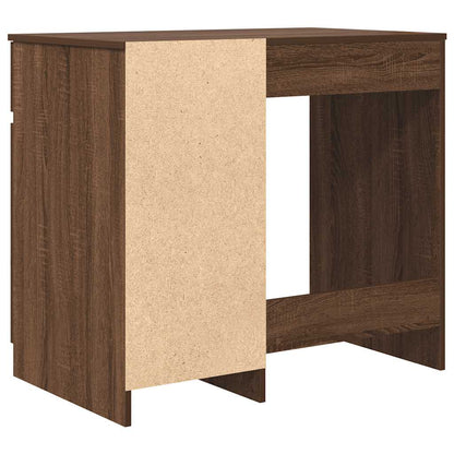 Bureau 86x49x76 cm spaanplaat bruin eikenkleurig