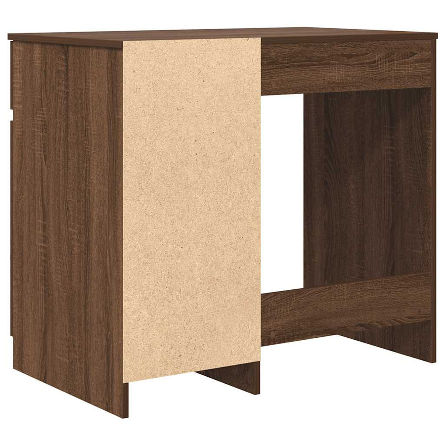 Bureau 86x49x76 cm spaanplaat bruin eikenkleurig